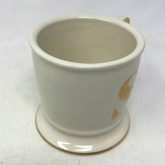Anthropologie Monogram Initial S White and Gold Ceramic Mug - Picture 3 of 6
